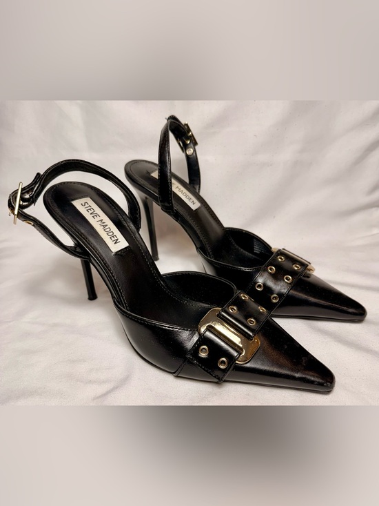 Steve Madden Shoes - STEVE MADDEN Dillon Leather Slingback Heels